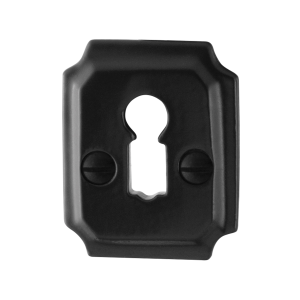Keyhole escutcheon GPF6901.02 48x40x6mm wrought iron black