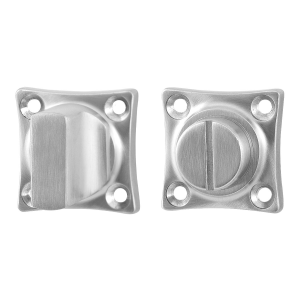 Turn and Release set GPF0911.09 38x38x5mm spindle 5mm satin stainless steel large knob