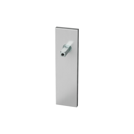gpf1100-15-432-short-backplate-rectangular-lock-55pz-satin-stainless-steel-with-welded-knob-fastener
