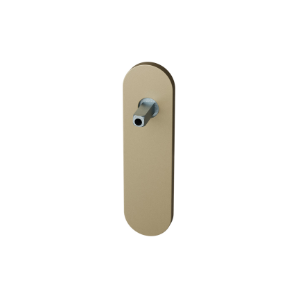 gpf1110-a4-401-short-backplate-rounded-lock-56-champagne-blend-with-welded-knob-fastener
