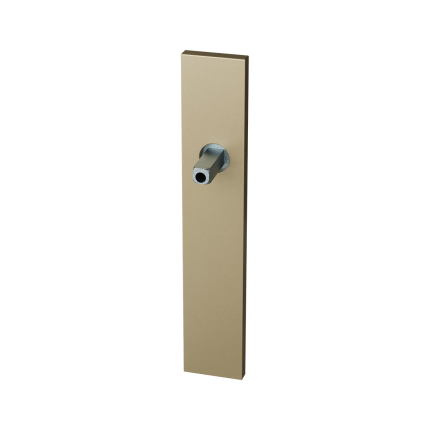 GPF1125.A4.411 long backplate rectangular lock 72 Champagne blend with welded knob fastener