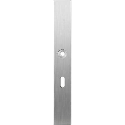 Long backplate XL GPF1100.75R lock 56 right handed satin stainless steel