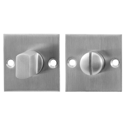 Turn and Release set GPF0903.08 50x50x2mm spindle 8mm satin stainless steel