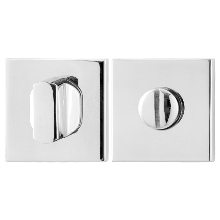 Turn and Release set GPF0911.42 50x50x8mm spindle 5mm polished stainless steel large knob