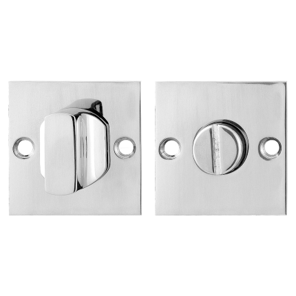Turn and Release set GPF0911.48 50x50x2mm spindle 5mm polished stainless steel large knob