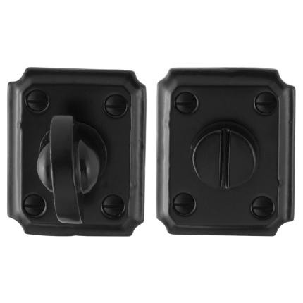 Turn and Release set GPF6910.02 59x48x6mm spindle 8mm wrought iron black