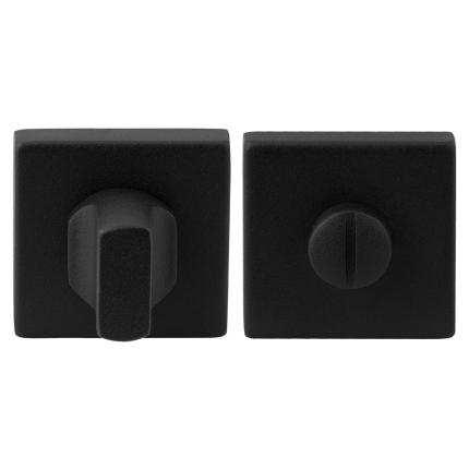 Turn and Release set GPF8910.02 50x50x8mm spindle 8mm black large knob